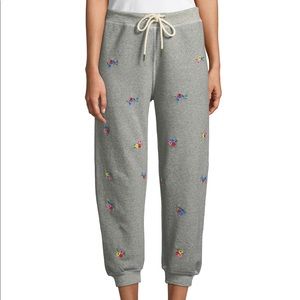 THE GREAT. Pants - NWT The Great. Floral Embroidered Sweatpants Sz 2 THE GREAT. Pants - NWT The Great. Floral Embroidered Sweatpants Sz 2
